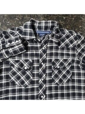 Ralph Lauren Sport Womens Diamond Pearl Snap Plaid Button Up Western Rodeo 6